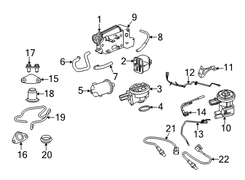 2006 Dodge Ram 1500 Oxygen Sensor, Front Passenger Side Diagram for 56028995AB
