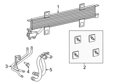 2016 Dodge Dart Transmission Cooler Diagram for 52014972AC