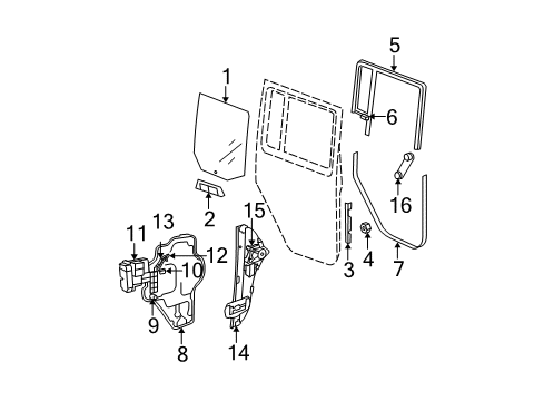 2011 Jeep Wrangler Cable, Center Driver Side Diagram for 68089367AA
