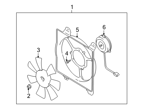 2001 Chrysler Sebring Motor Diagram for 7812A047
