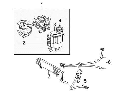 2009 Dodge Ram 2500 P/S Pump & Hoses Diagram 5 - Thumbnail