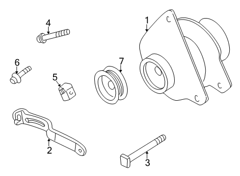 2002 Chrysler Sebring Alternator Diagram for MD362870