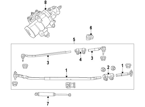 2010 Dodge Ram 2500 Power Steering Cooler, Front Diagram for 55056800AE