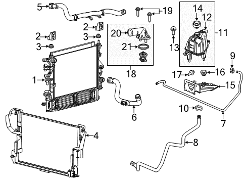 2014 Ram ProMaster 1500 Transmission Cooler Bolt Diagram for 6106241AA