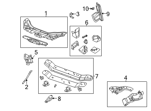2001 Chrysler Sebring Closure Panel, Front Lower Passenger Side Diagram for 4696368