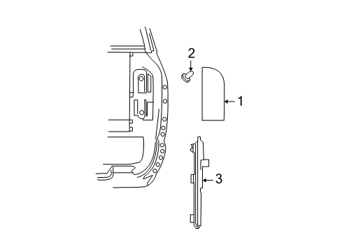 2007 Dodge Ram 1500 Tail Lamps Diagram 2 - Thumbnail