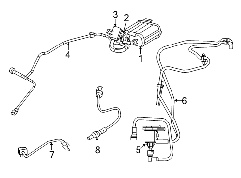 2012 Chrysler 200 Purge Line Diagram for 68080843AG