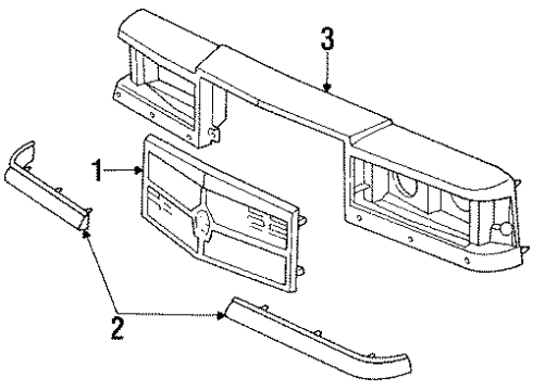 1990 Chrysler New Yorker Front Panel Diagram 2 - Thumbnail