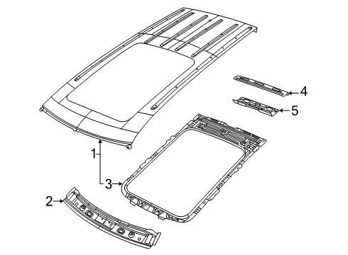 2025 Jeep Grand Cherokee Roof & Components Diagram 2 - Thumbnail