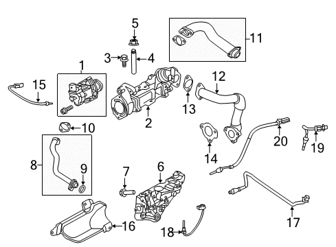 2015 Ram 1500 M.A.P. Sensor Diagram for 68211211AA