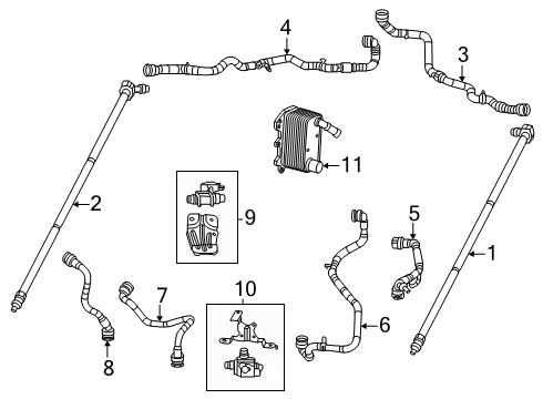 2024 Dodge Charger Daytona Hoses, Lines & Pipes Diagram