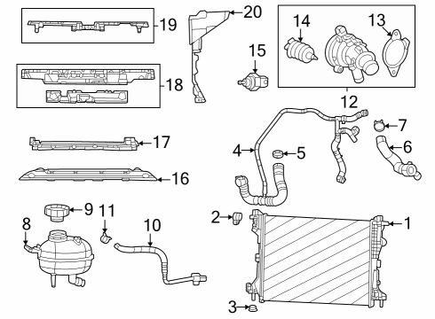 2023 Jeep Compass Thermostat Housing Diagram for 5048423AD