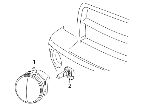 2009 Dodge Durango Fog Lamps Diagram 2 - Thumbnail