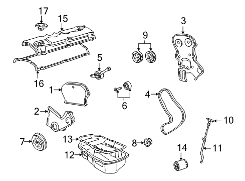 2004 Chrysler Sebring Oil Filter Diagram for 5142416AC