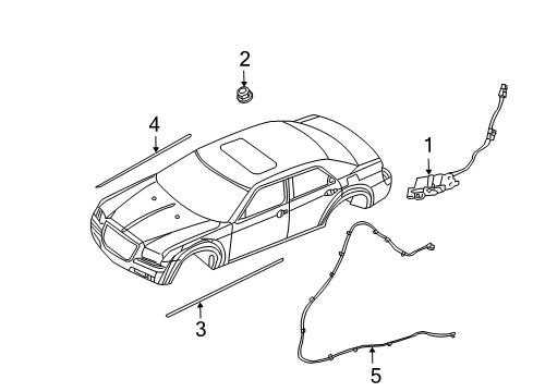 2005 Chrysler 300 Wire Harness Diagram for 5059117AC
