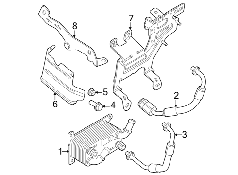 2024 Dodge Hornet Transmission Cooler Diagram for 68505128AA