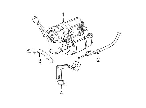 2009 Dodge Charger Starter Diagram for 4608801AC