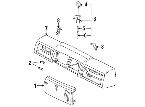 1993 Chrysler New Yorker Front Panel Diagram 2 - Thumbnail