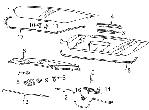 2016 Dodge Dart Seal To Cowl Diagram for 68142655AC