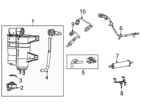 2023 Jeep Grand Wagoneer Tank Diagram for 68640379AA