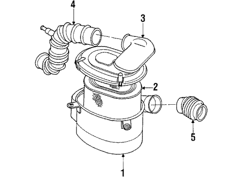1985 Dodge Ram 50 Air Inlet Diagram