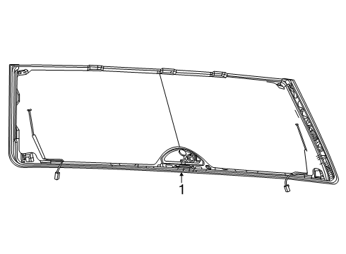 2025 Jeep Wagoneer L Glass - Lift Gate Diagram