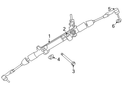 2009 Jeep Liberty Tie Rod Boot Diagram for 52125364AB