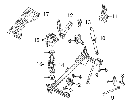 2003 Chrysler PT Cruiser Spindle, Rear Diagram for 4656448AC