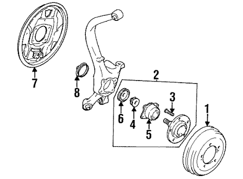 1999 Chrysler Sebring Rear Brakes Diagram 4 - Thumbnail