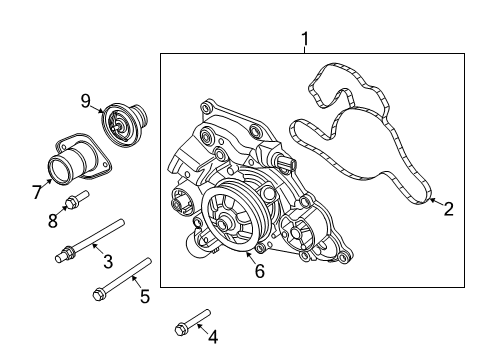 2021 Jeep Grand Cherokee Water Pump Diagram 3 - Thumbnail