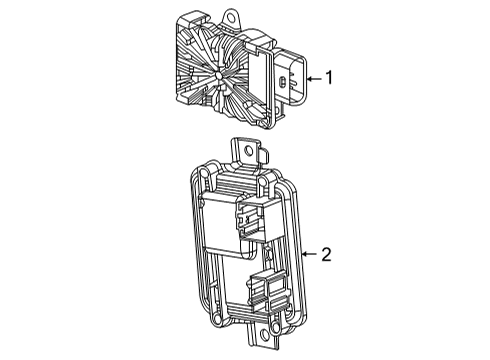 2024 Jeep Grand Cherokee L Module - Transfer Case Control Diagram for 68593804AB