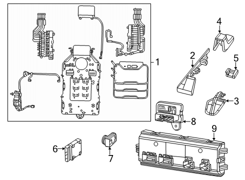 2025 Ram 1500 Module - Seat Comfort System Diagram for 68672812AC