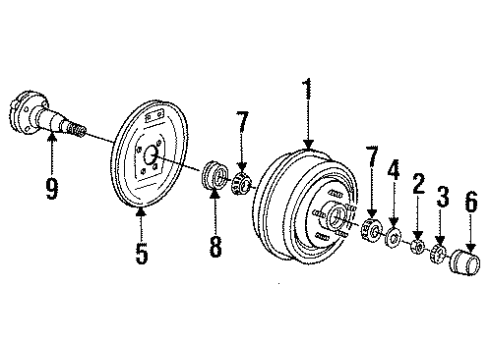 1991 Chrysler Town & Country Flex Hose Diagram for 4383838