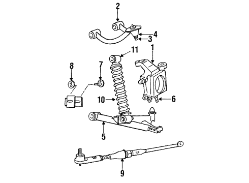 2002 Dodge Viper Shock Diagram for 5264920AB