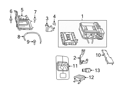 2009 Chrysler Aspen Mount Bracket Diagram for 5190000AE