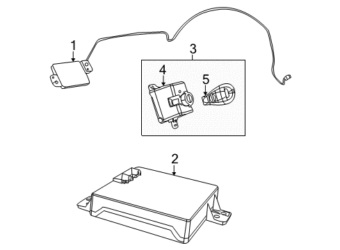 2011 Dodge Challenger Antenna Diagram for 5026433AC