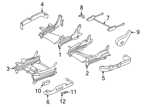 2004 Chrysler Sebring Knob Diagram for 4761045