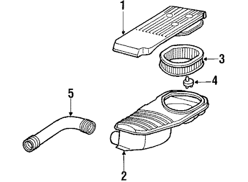 1987 Chrysler LeBaron Air Inlet Diagram
