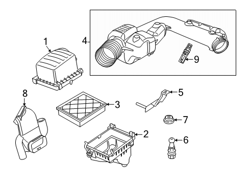 2015 Dodge Durango Air Tube Diagram for 68194974AA