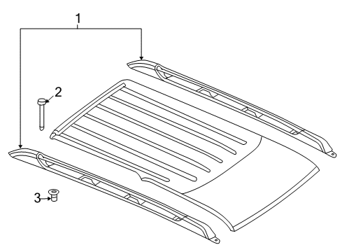 2009 Dodge Durango Luggage Carrier Diagram 2 - Thumbnail