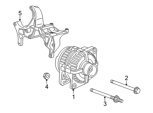 2007 Chrysler Aspen Alternator Diagram for 5149275AA