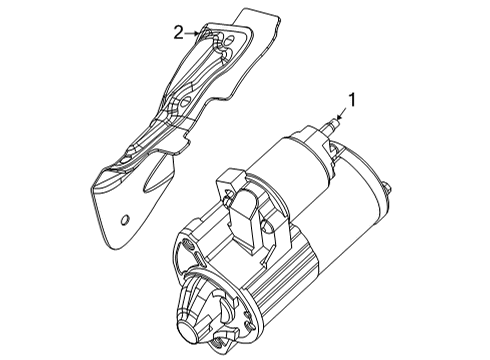 2022 Jeep Grand Wagoneer Starter Diagram for 68498776AA