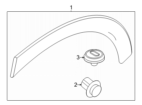 2024 Dodge Hornet Quarter Panel & Components Diagram 1 - Thumbnail