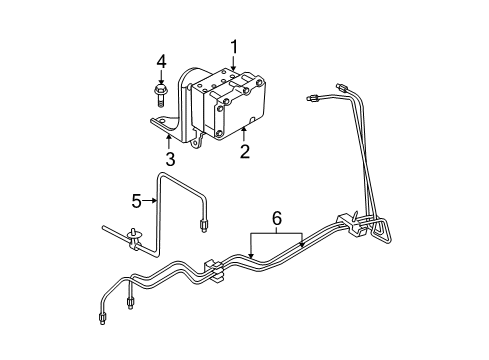 2003 Chrysler Sebring Tube Assembly Diagram for 4764651AB