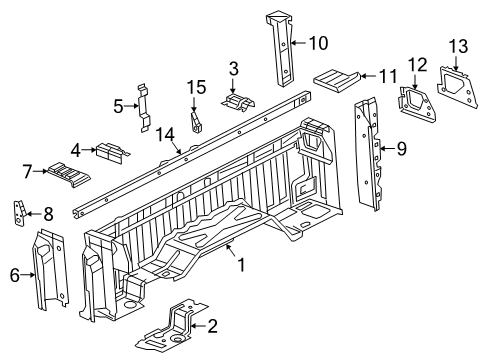 2021 Ram 3500 Rail Cover Diagram for 68044935AD