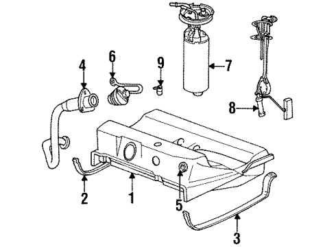 1992 Chrysler LeBaron Fuel Pump Relay Diagram for 4557435