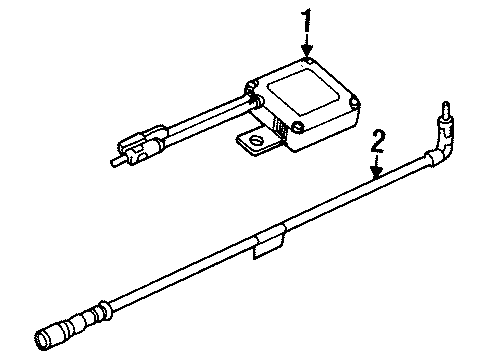 2001 Chrysler Prowler Antenna Cable Diagram for 4815369
