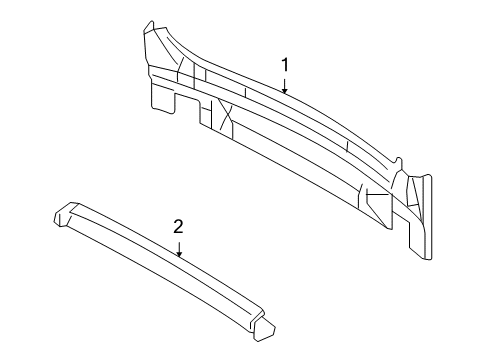 2010 Dodge Journey Rear Body Reinforcement, Lower Diagram for 5067995AE