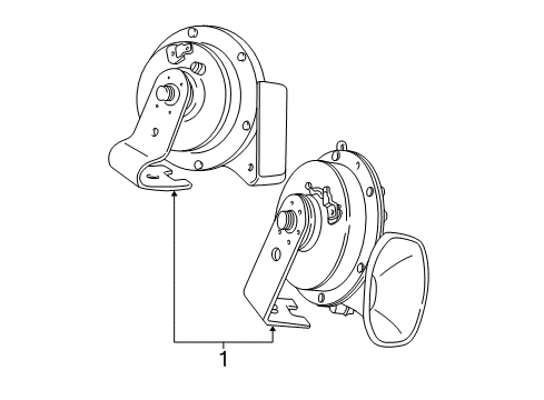 2007 Dodge Durango Horn Diagram for 56043186AB