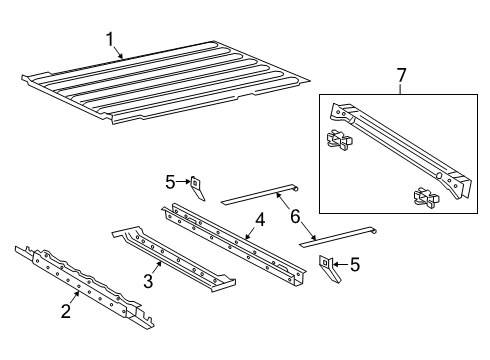 2022 Jeep Gladiator Front Crossmember, Rear Diagram for 68371667AA